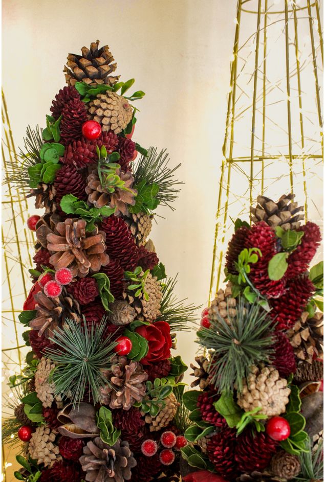 Arvore Decorativa Pinhas e Berries G Natal -1-